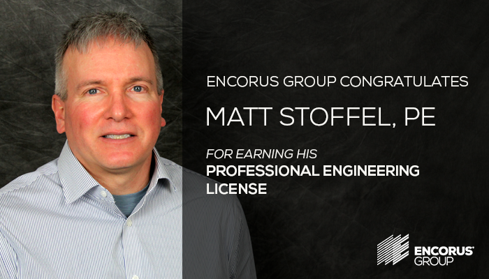 Matt Stoffel Earns Professional Engineering License