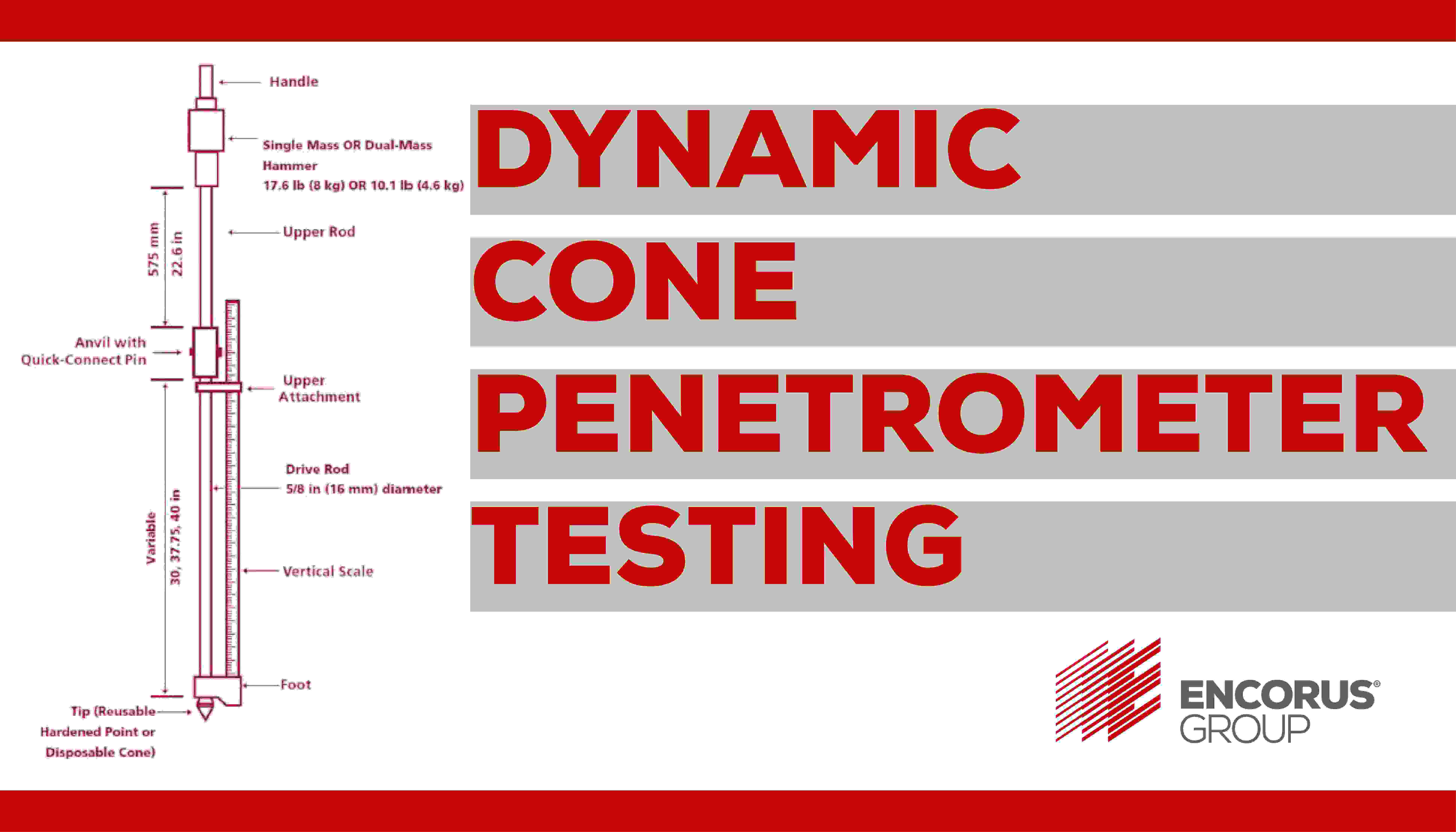 Dynamic Cone Penetrometer Testing - Encorus